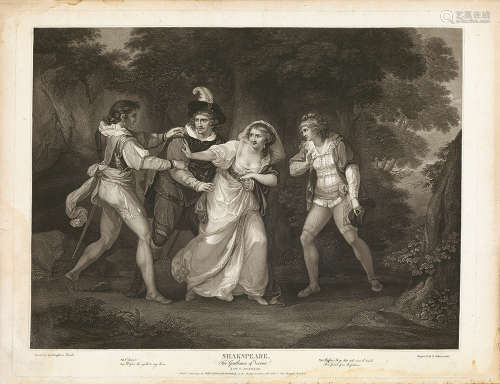 1797年作 博伊德尔公司 莎士比亚戏剧 铜版画 亨利四世 第二幕 第二场