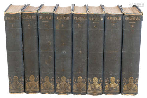 莎士比亚 莎士比亚全集 （全八册） 精装 纸本
