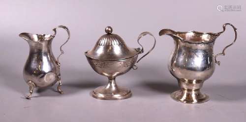 3 Sterling Silver 18/19 Century Serving Pieces