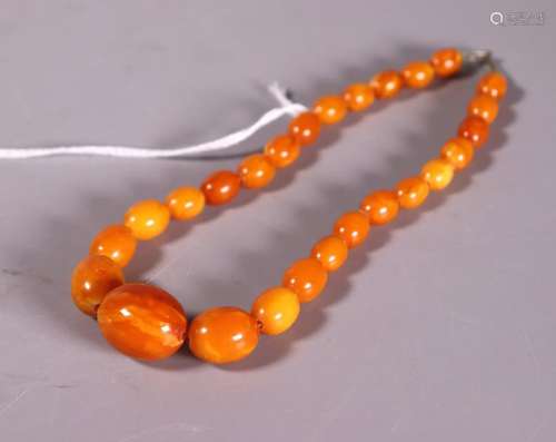 Old Butterscotch Amber Beads; 21G