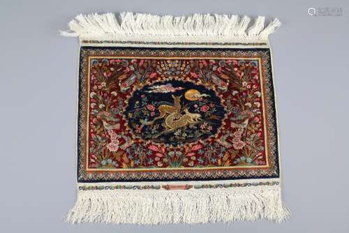 21st Century Incredibly Fine Quality Ozipek Hereke Silk Carpet, one of the finest carpets in this size, approx 31 x 23
