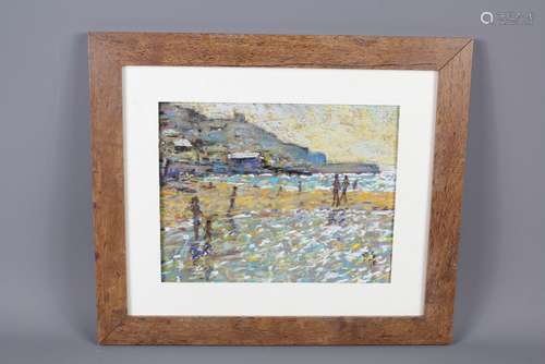 Paul Stephens Pastel Painting: the painting depicting a beach scene entitled 