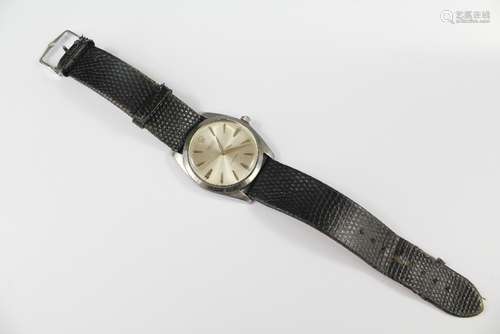 A Gentleman's Vintage Stainless Steel Rolex Wrist Watch