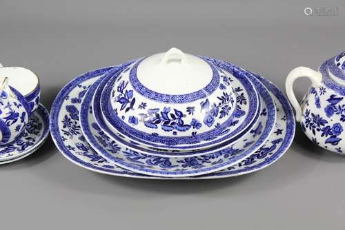 Miscellaneous Blue and White Coalport Belfort Part Breakfast Set