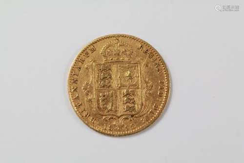 A Victorian Gold Half Sovereign dated 1892