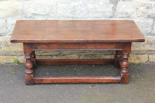 Two Rectangular Oak Coffee Tables