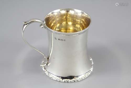 A Silver Christening Mug, Birmingham hallmark dated 1906, mm WA