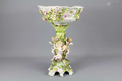 A Continental Porcelain Center Piece