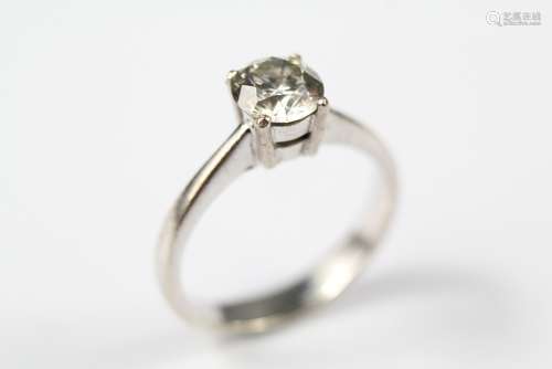 An 18ct White Gold Diamond Solitaire