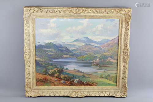 Wyndham Lloyd (British) - Oil on Canvas, entitled 'Nant Gwynant Valley Wales' signed lower right, approx 59 x 50 cms, framed