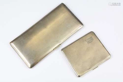 A Silver Double Cigarette Case