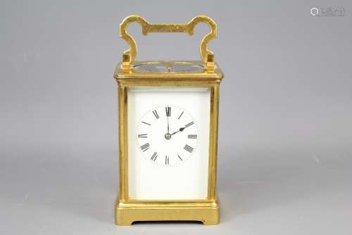 A 19th Century French Brass Carriage Clock