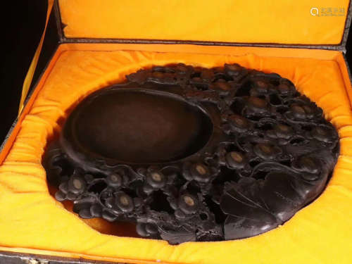 A DUAN STONE INK SLAB WITH BOX