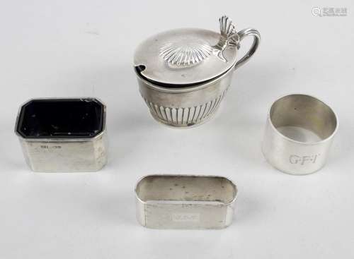 A Victorian silver mustard pot,