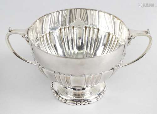 An Edwardian silver bowl,