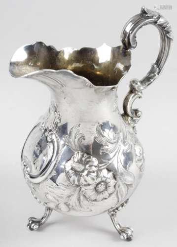 A mid-Victorian silver cream jug,