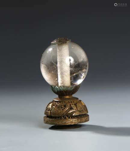 Chinese Crystal Hat Finial