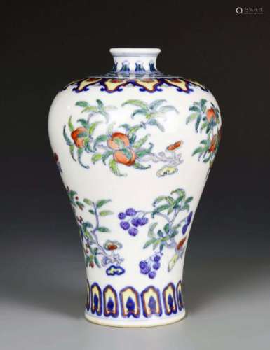 Chinese Doucai Meiping Vase