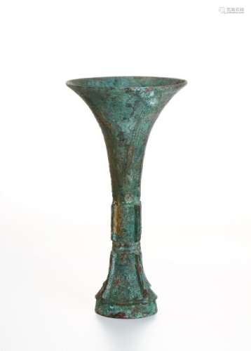 Chinese Bronze Beaker Vase