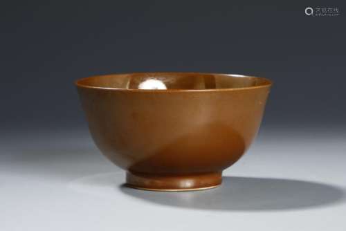 Chinese Brown Glazed Bowl
