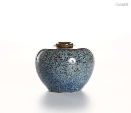 Chinese Flambe-Glaze 'Apple' Jar