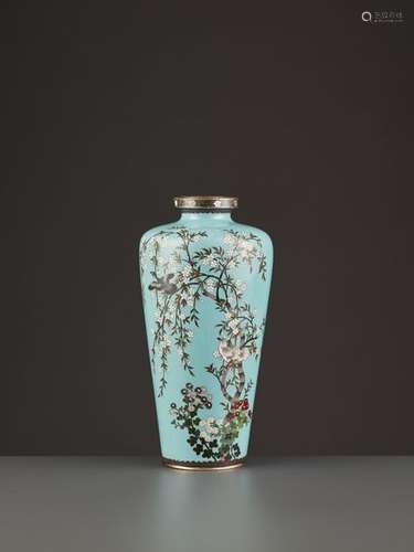 A HAYASHI CHUZO CLOISONNÉ VASE