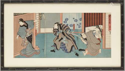 A TRIPTYCH BY UTAGAWA HIROSADA