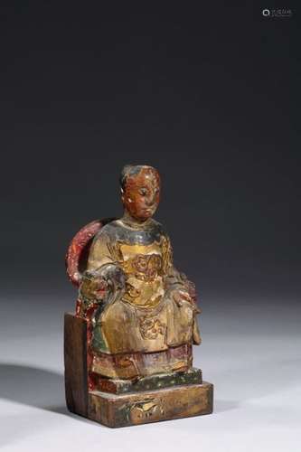 STATUETTE D’AUTEL DES ANCIENS représentant une fem…