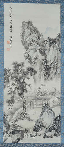 CHINESE SCROLL PAINTING OF