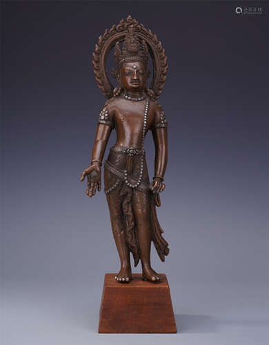 NAPELESE BRONZE STANDING BUDDHA