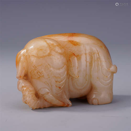 CHINESE ANCIENT JADE ELEPHANT