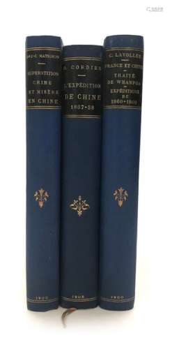 Trois ouvrages: Henri Cordier, L'expédition de Chi...;