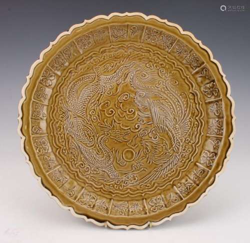 SONG STYLE DRAGON & PHOENIX PLATTER