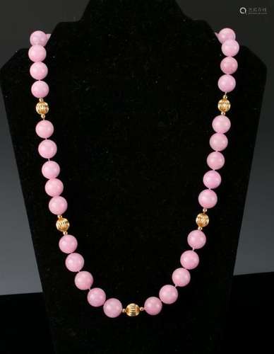 PINK STONE BEADS