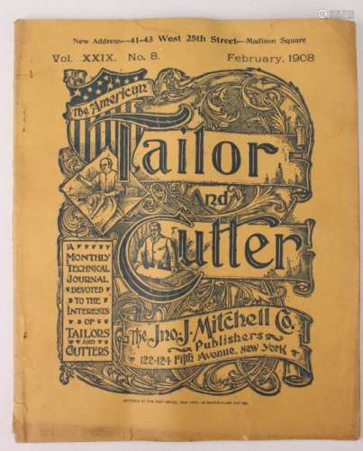 TWO AMERICAN TAILOR & CUTTER MAGAZINES FEB 1908