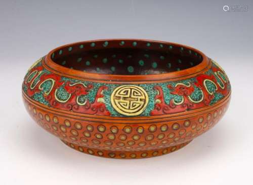 CHINESE QIANLONG PORCELAIN MULTICOLOR BOWL