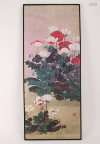 FRAMED REPRODUCTION PRINT OF FLOWERS
