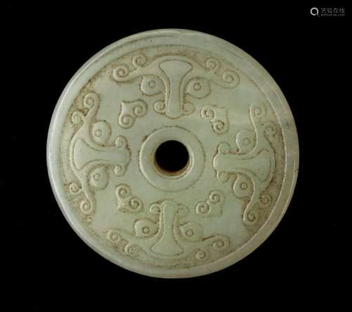 CARVED ARCHAIC FORM BI DISC