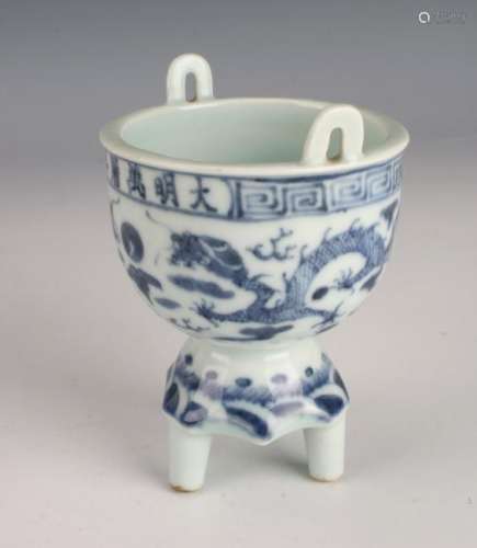 BLUE AND WHITE CENSER