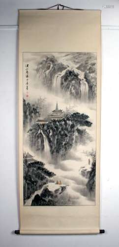 SCROLL OF RIVER SCENE