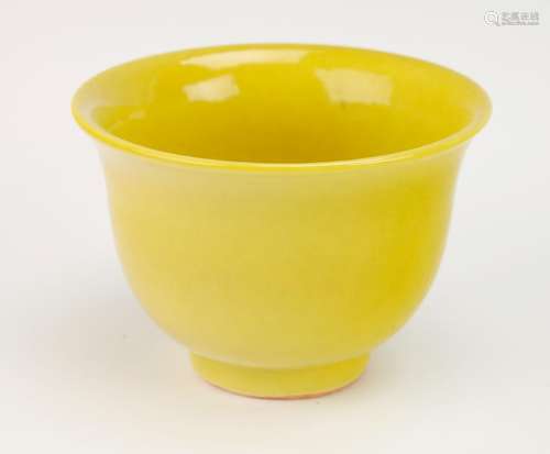 YELLOW PORCELAIN TEA CUP