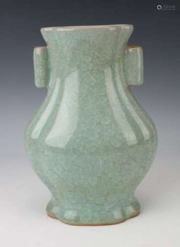 CELADON CRACKLE VASE