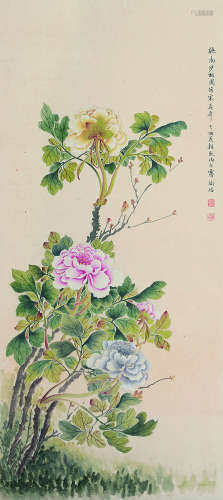 陶瑢 古代 花卉 纸本立轴