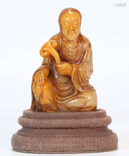 A TIANHUANG STONE FIGURE OF 