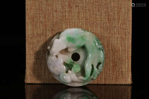 AN OLD JADEITE YUBI