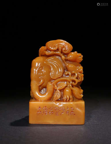 A TIANHUANG STONE BEAST SEAL