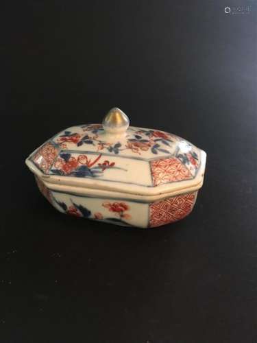 Boîte couverte en porcelaine Imari chinois Chine, ...;