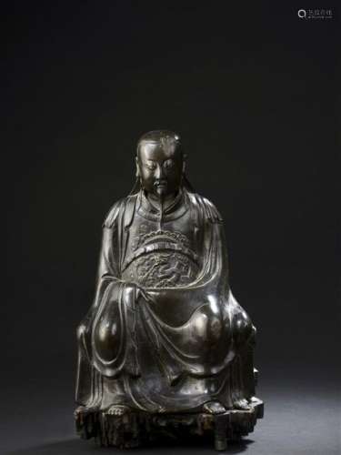 Statue de Zhenwu en bronze Chine, dynastie Ming, X...;