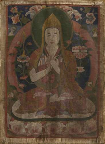 Thangka de Tsongkapa Tibet, Fin du XIXe siècle Le ...;