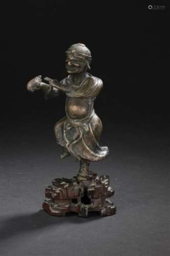 Statuette de Liuhai en bronze Chine, XXe siècle Re...;